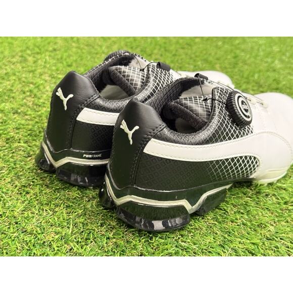 Puma TitanTour Ignite Disc Golf Shoes | White/Black | 7.5 US | Special Edition - Picture 5 of 8